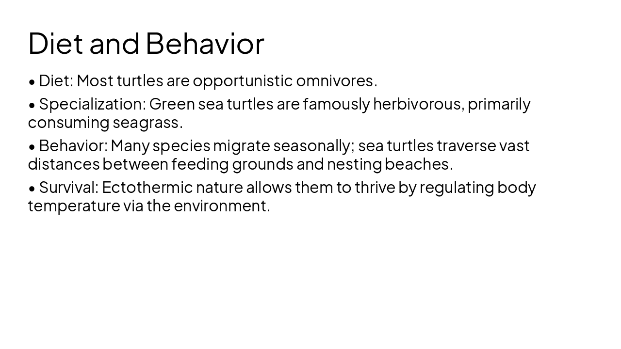Slide 6 - Diet and Behavior