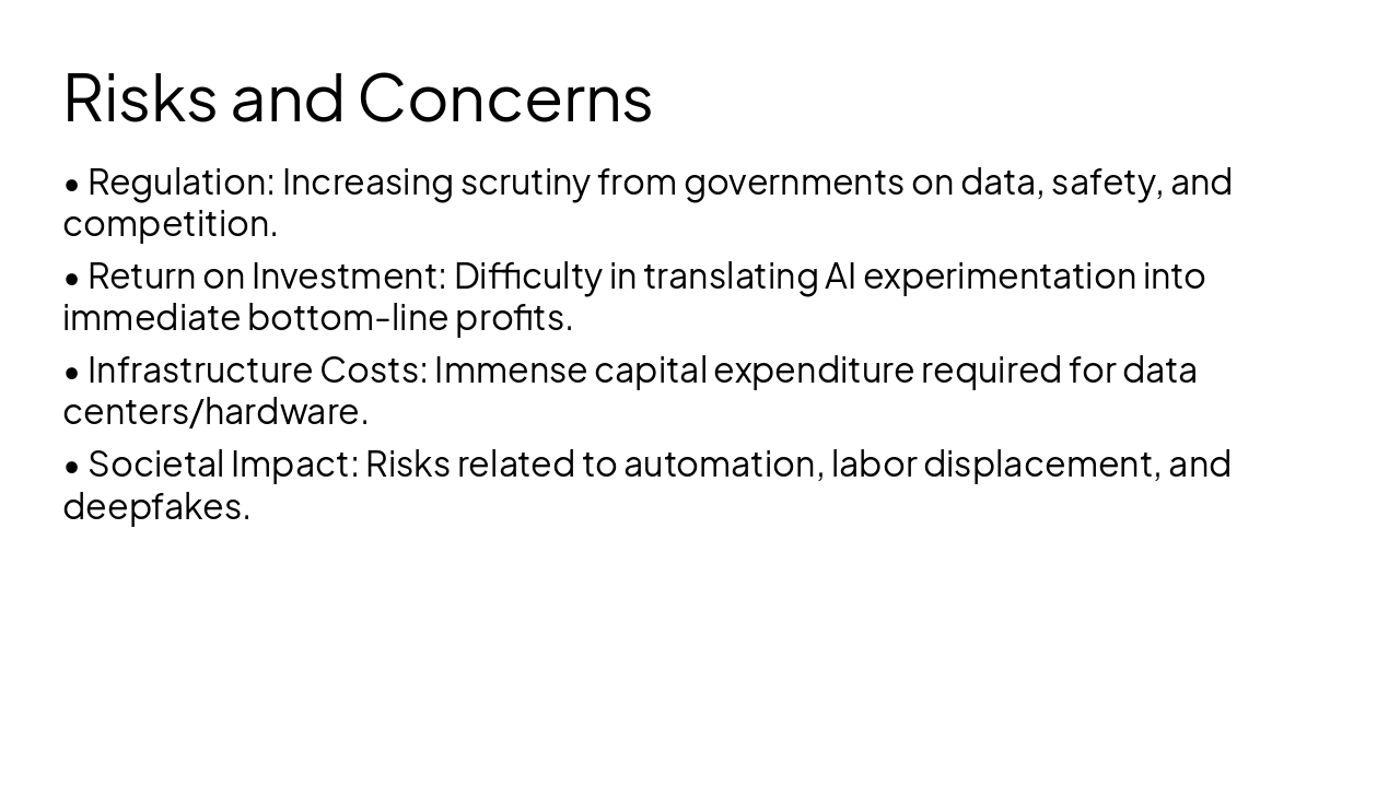 Slide 10 - Risks and Concerns