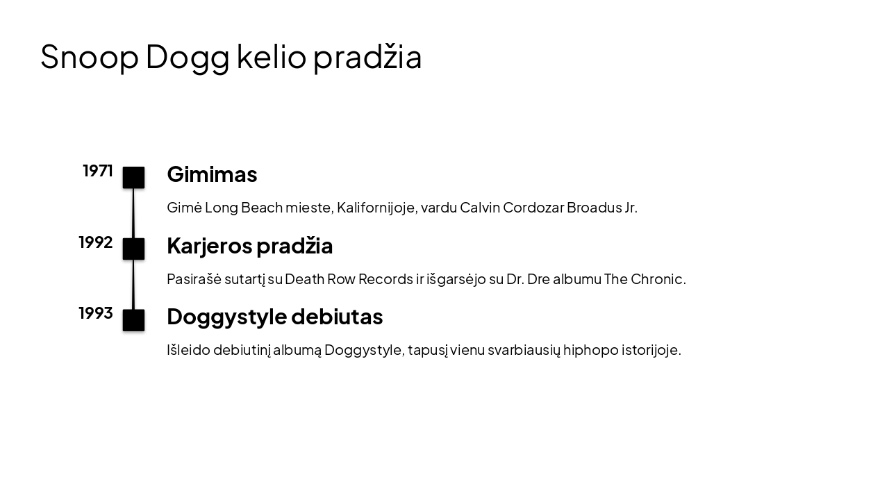 Slide 3 - Snoop Dogg kelio pradžia