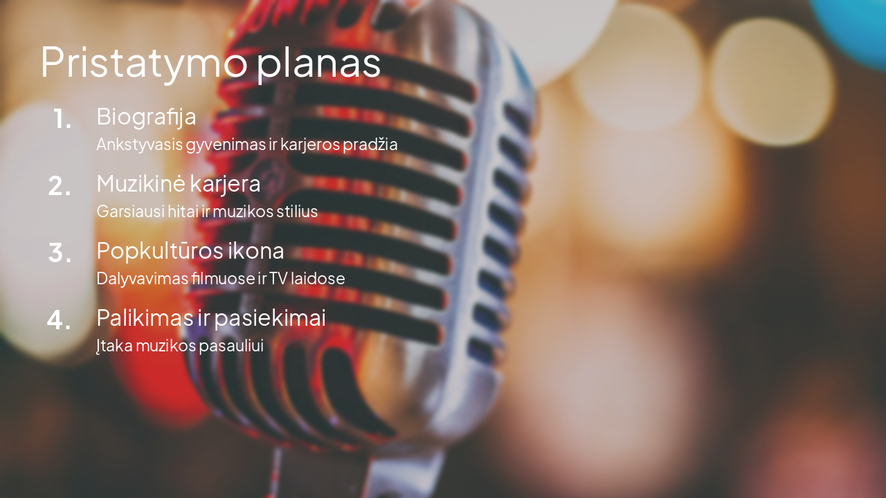 Slide 2 - Pristatymo planas