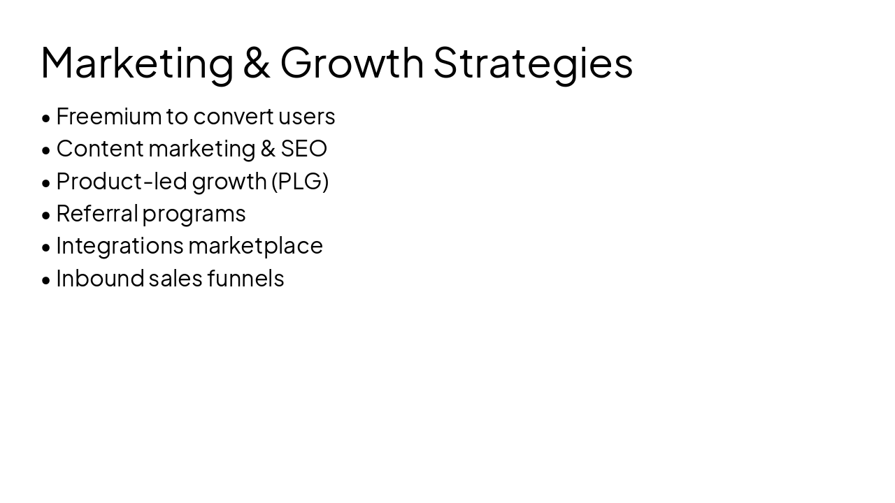 Slide 16 - Marketing & Growth Strategies