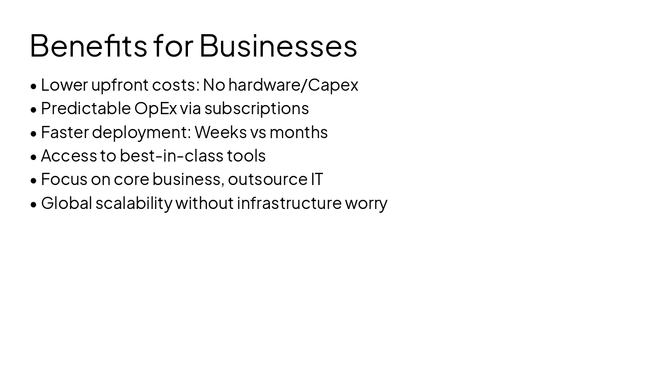 Slide 7 - Benefits for Businesses