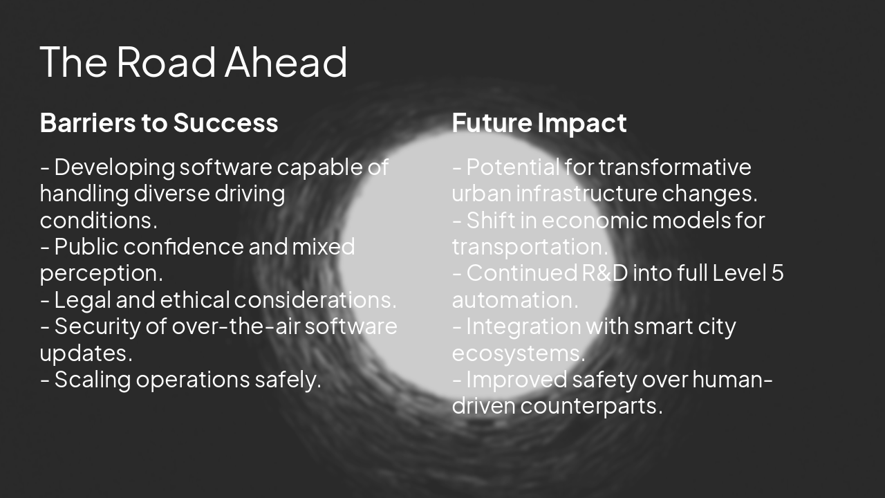 Slide 10 - The Road Ahead