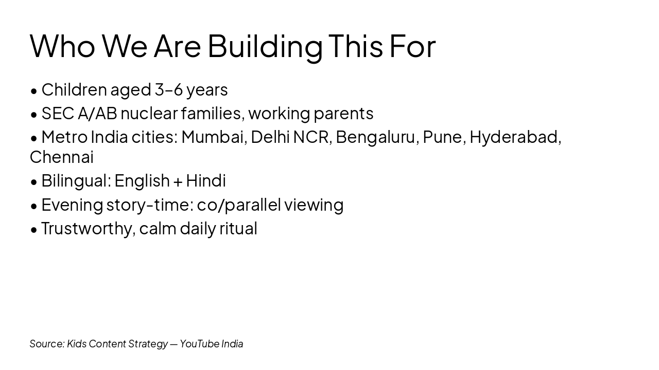 Slide 3 - Who We Are Building This For