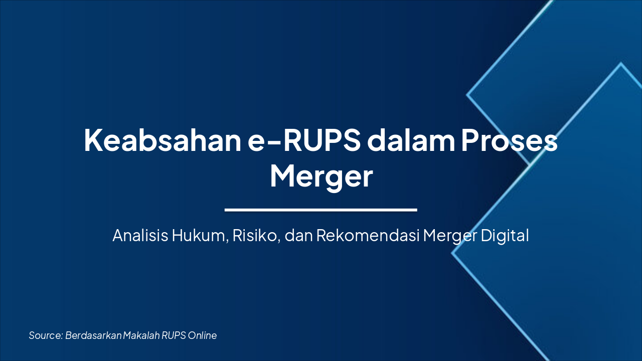 e-RUPS Validity in Company Mergers (32 chars)