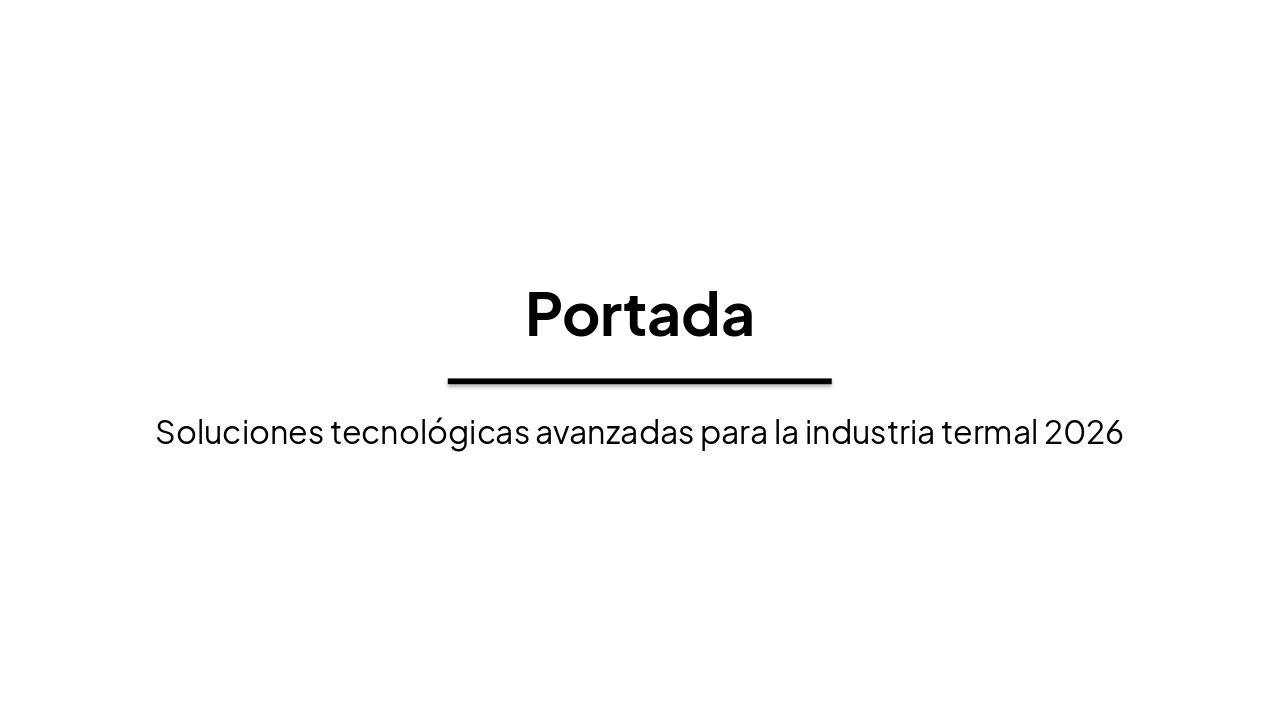 Termas Tech 2026: Innovación Termal Avanzada