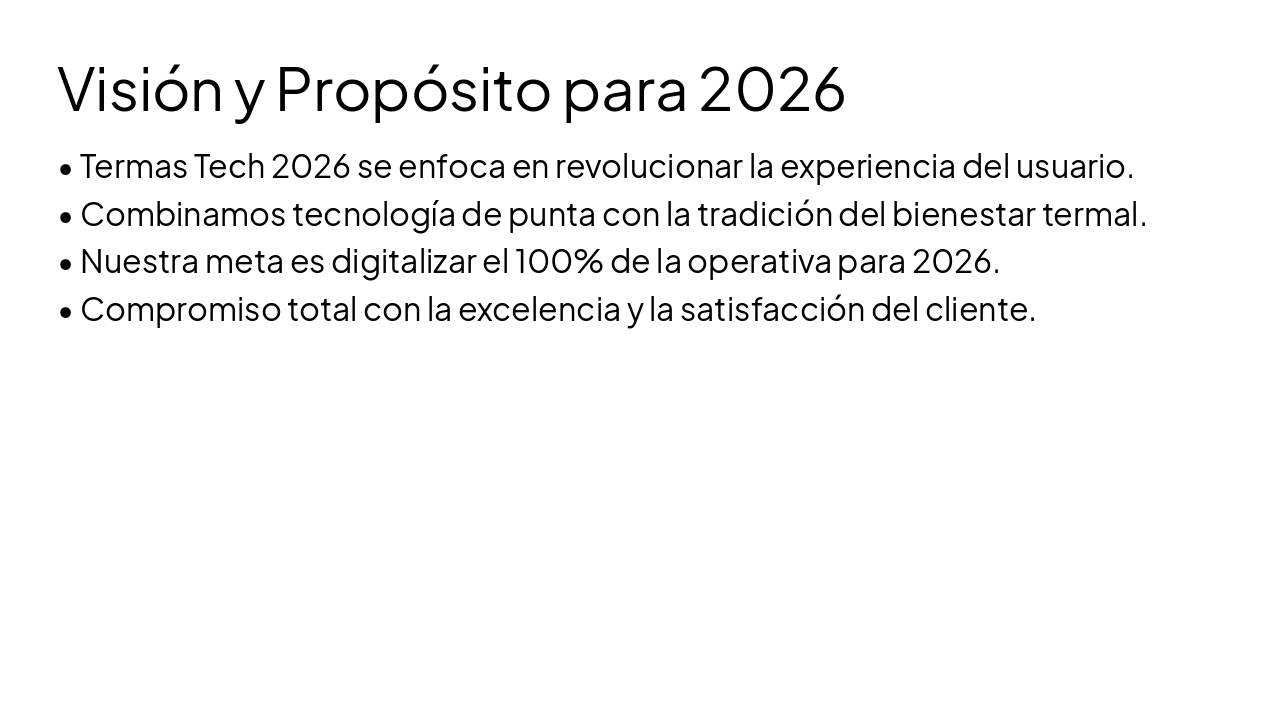Slide 3 - Visión y Propósito para 2026