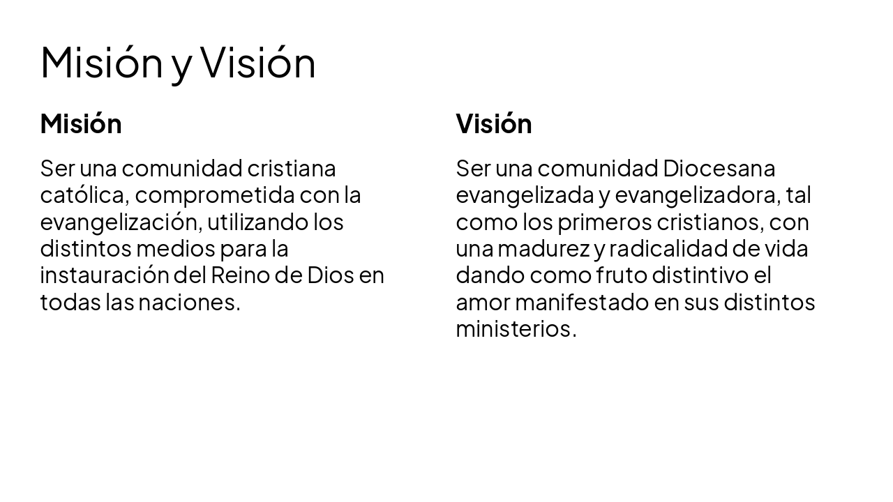 Slide 7 - Misión y Visión