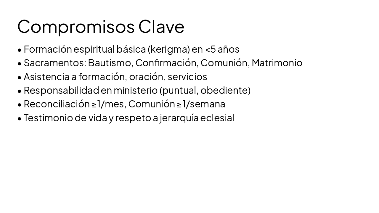 Slide 14 - Compromisos Clave