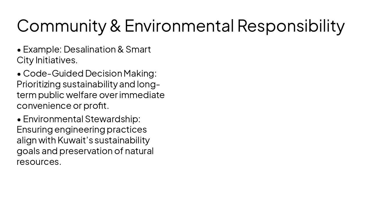 Slide 5 - Community & Environmental Responsibility