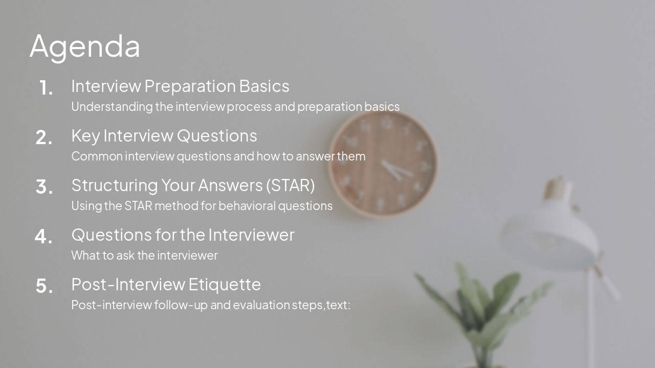 Slide 6 - Agenda