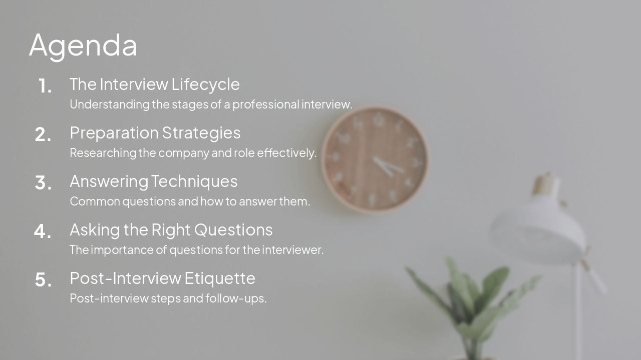 Slide 4 - Agenda