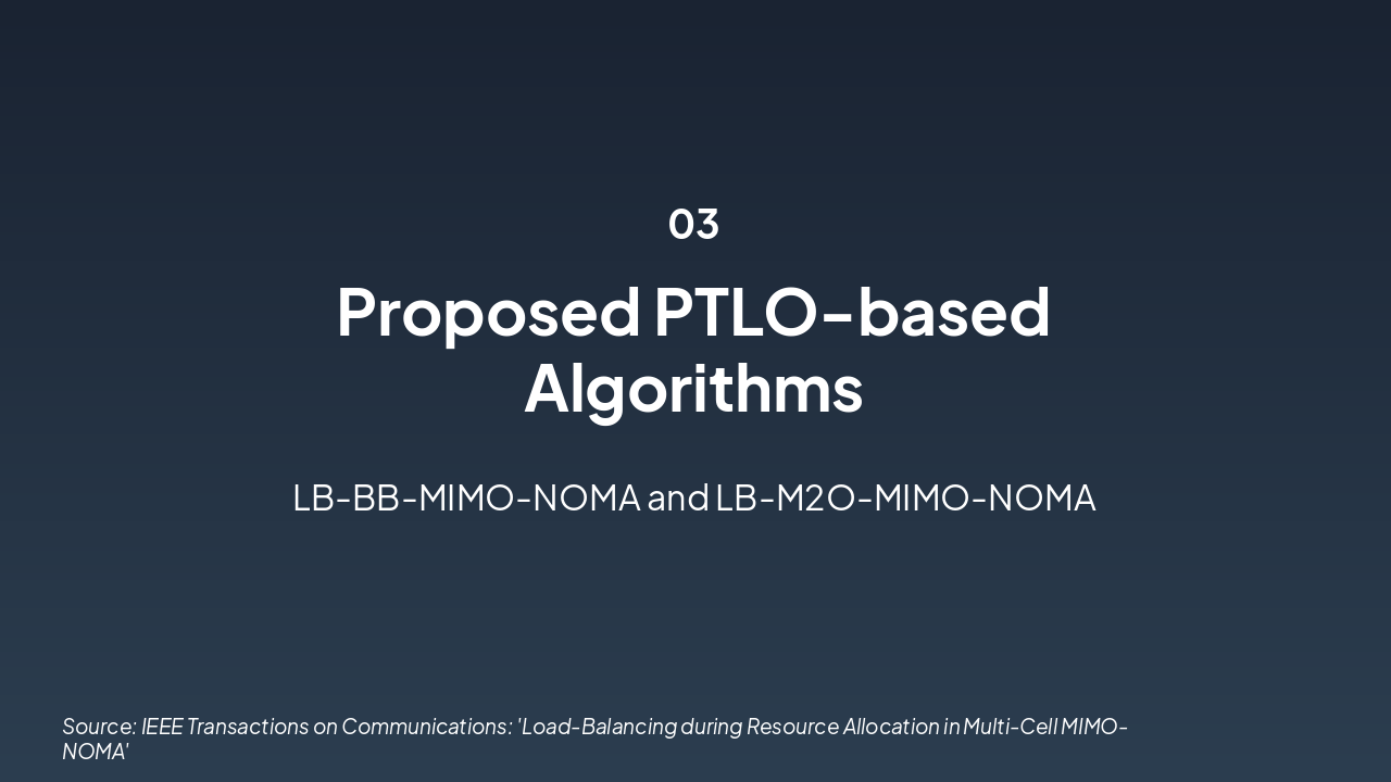 Slide 18 - 3. Proposed PTLO-based Algorithms
