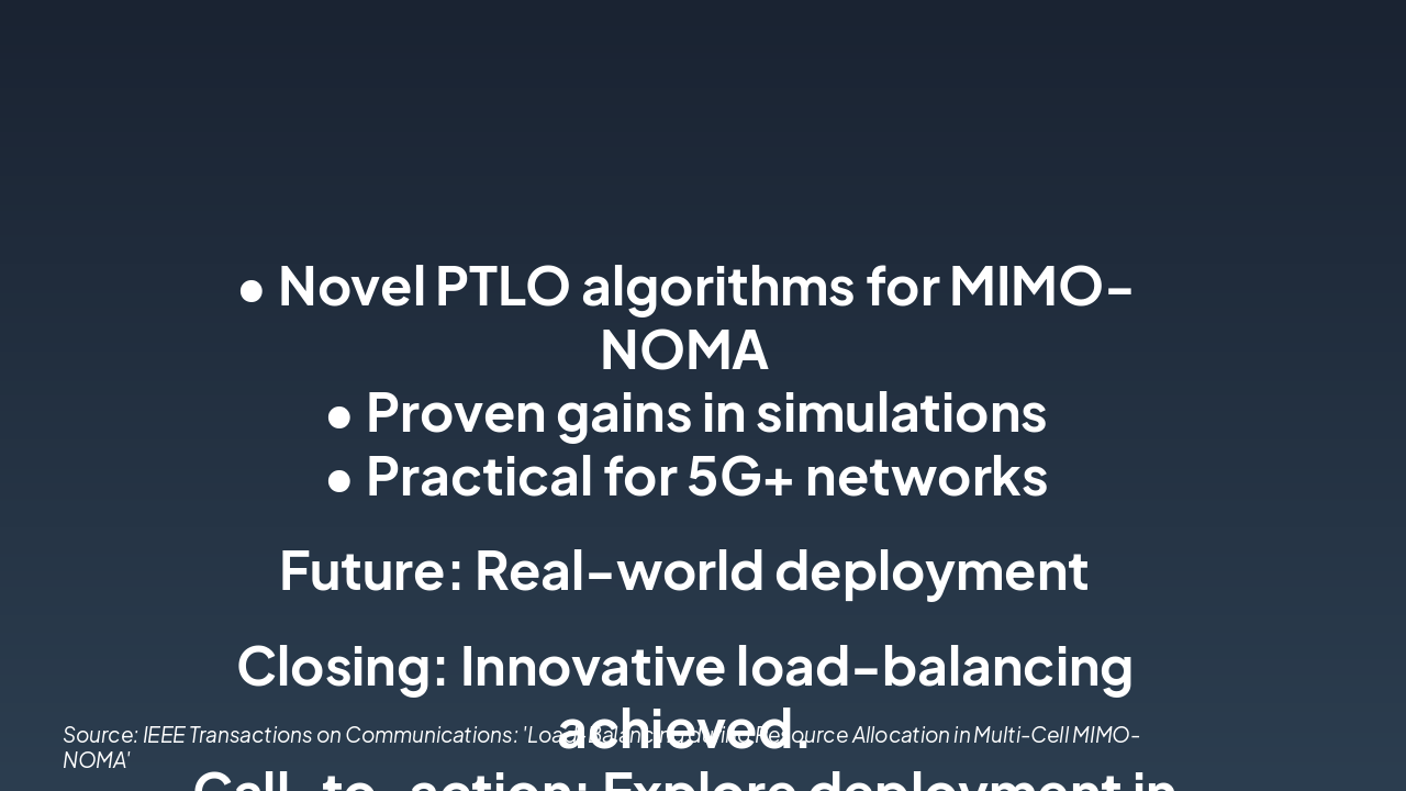 Slide 23 - Key Contributions & Conclusions