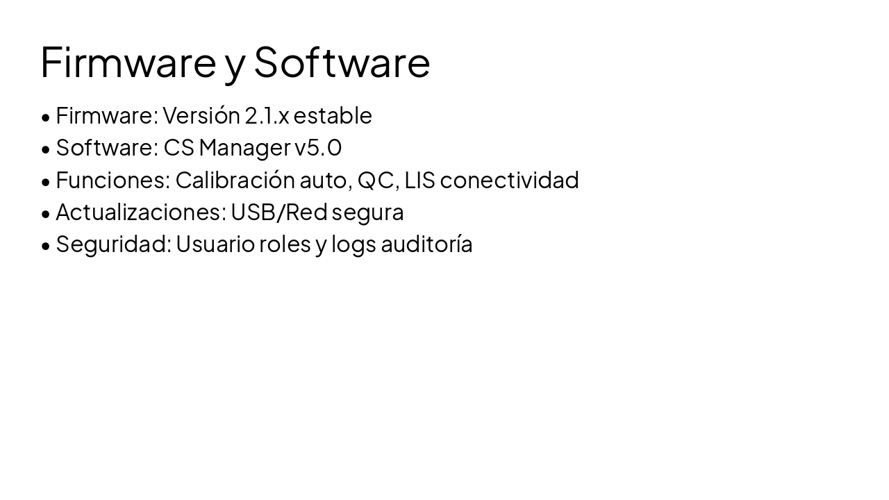 Slide 14 - Firmware y Software