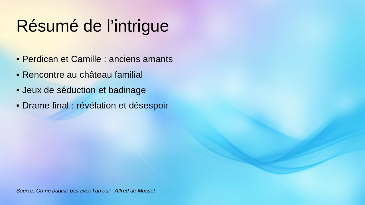 Slide 4 - Résumé de l’intrigue