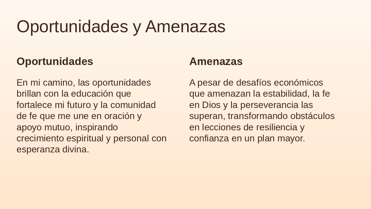 Slide 5 - Oportunidades y Amenazas
