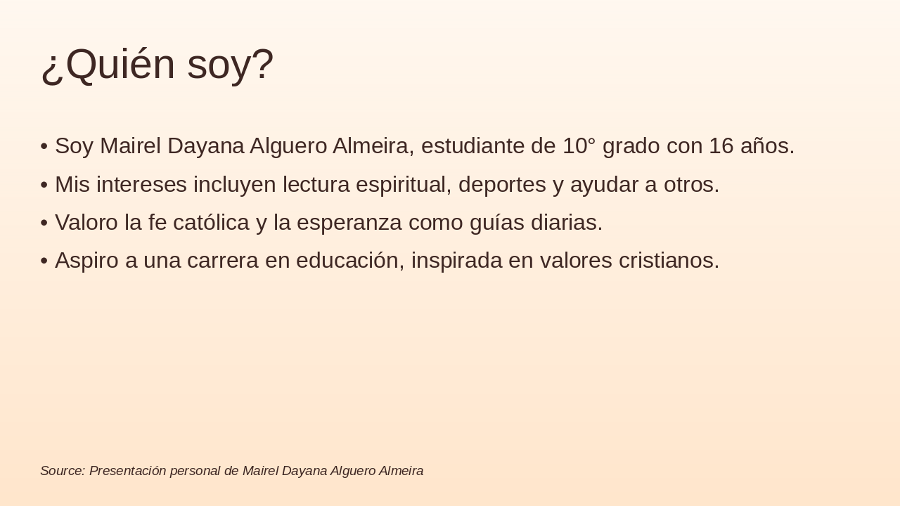 Slide 2 - ¿Quién soy?