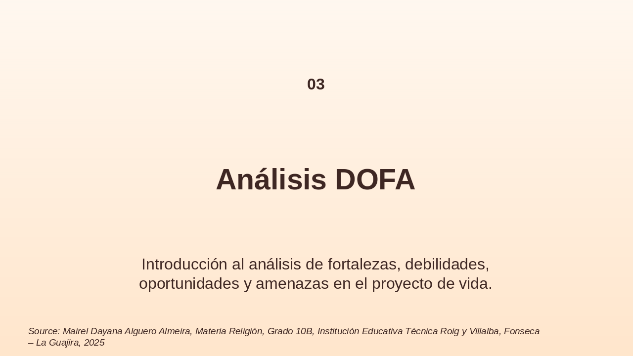 Slide 3 - Proyecto de Vida