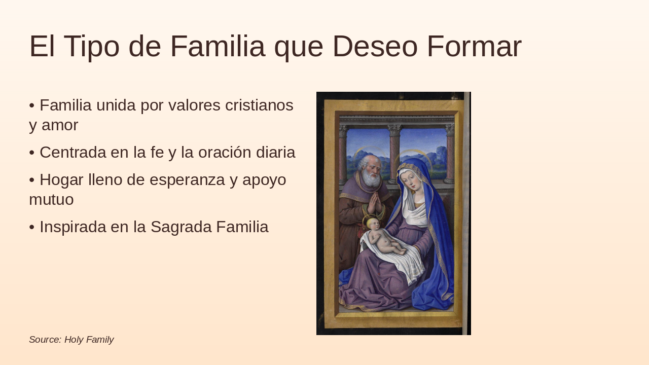 Slide 7 - El Tipo de Familia que Deseo Formar