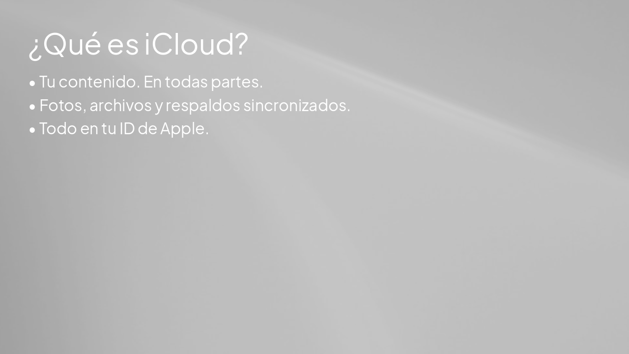 Slide 2 - ¿Qué es iCloud?