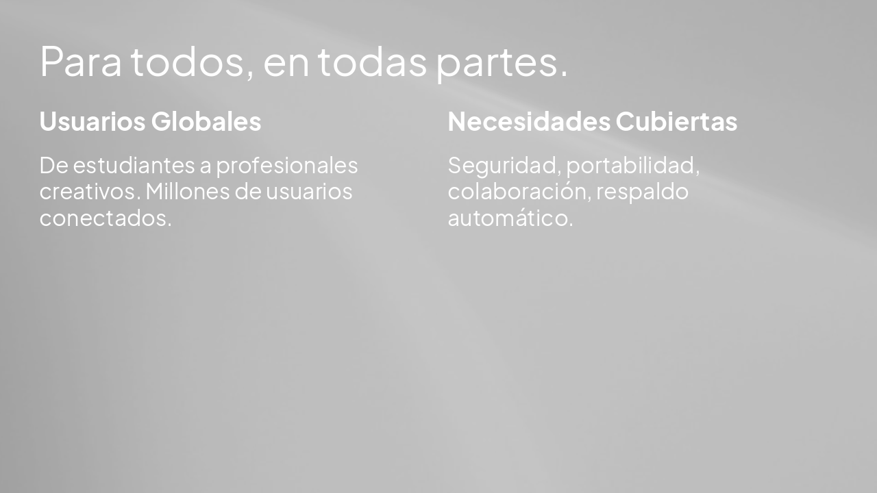 Slide 5 - Para todos, en todas partes.