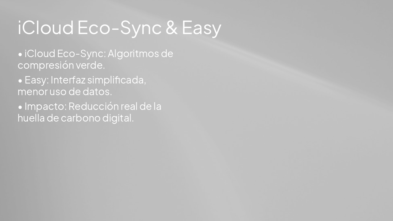 Slide 7 - iCloud Eco-Sync & Easy