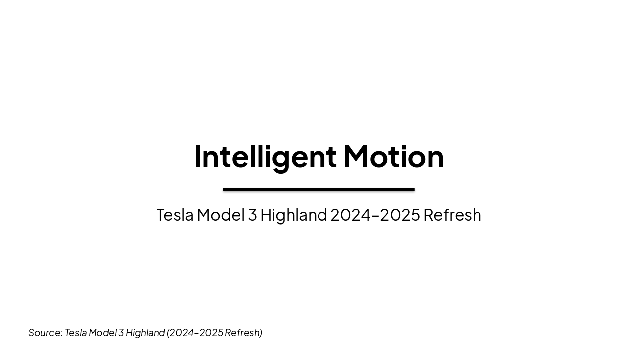Intelligent Motion: Model 3 Highland Campaign
