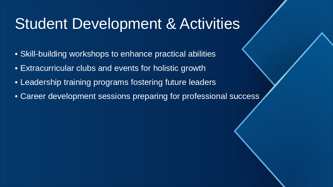 Slide 3 - Student Development & Activities