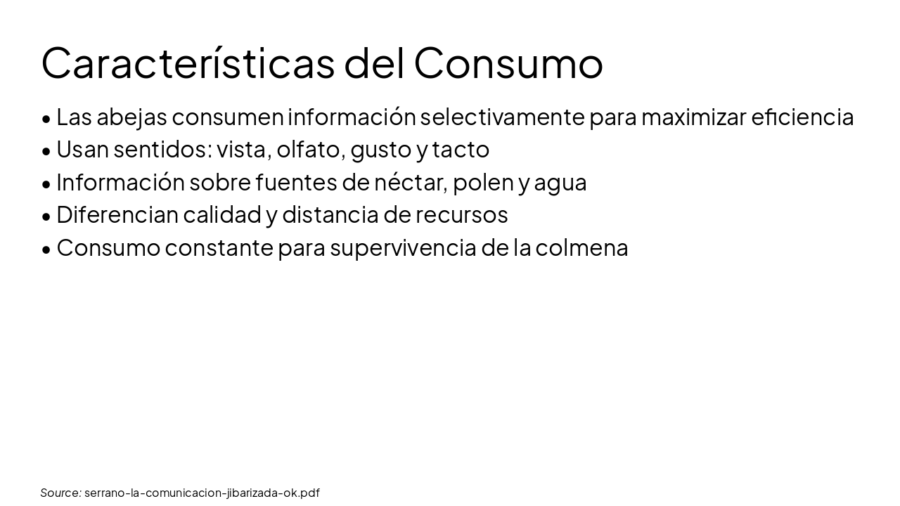 Slide 8 - Características del Consumo