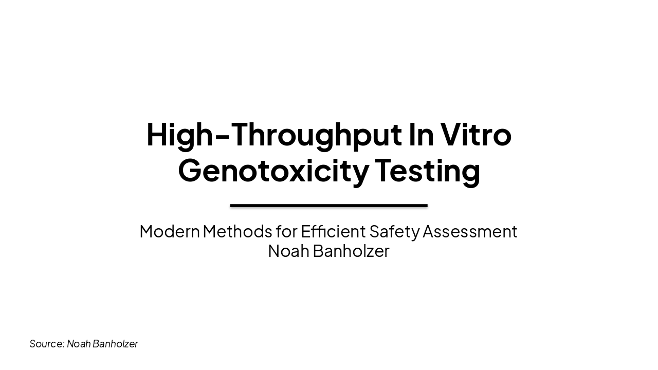Redesigning Genotoxicity Testing Presentation