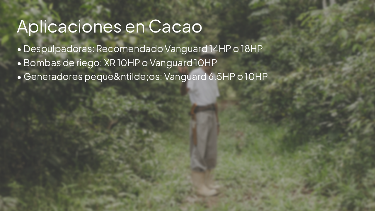 Slide 6 - Aplicaciones en Cacao