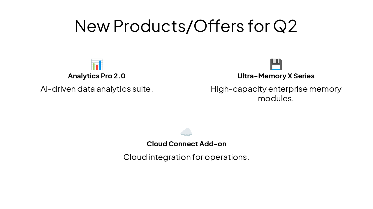 Slide 8 - New Products/Offers for Q2