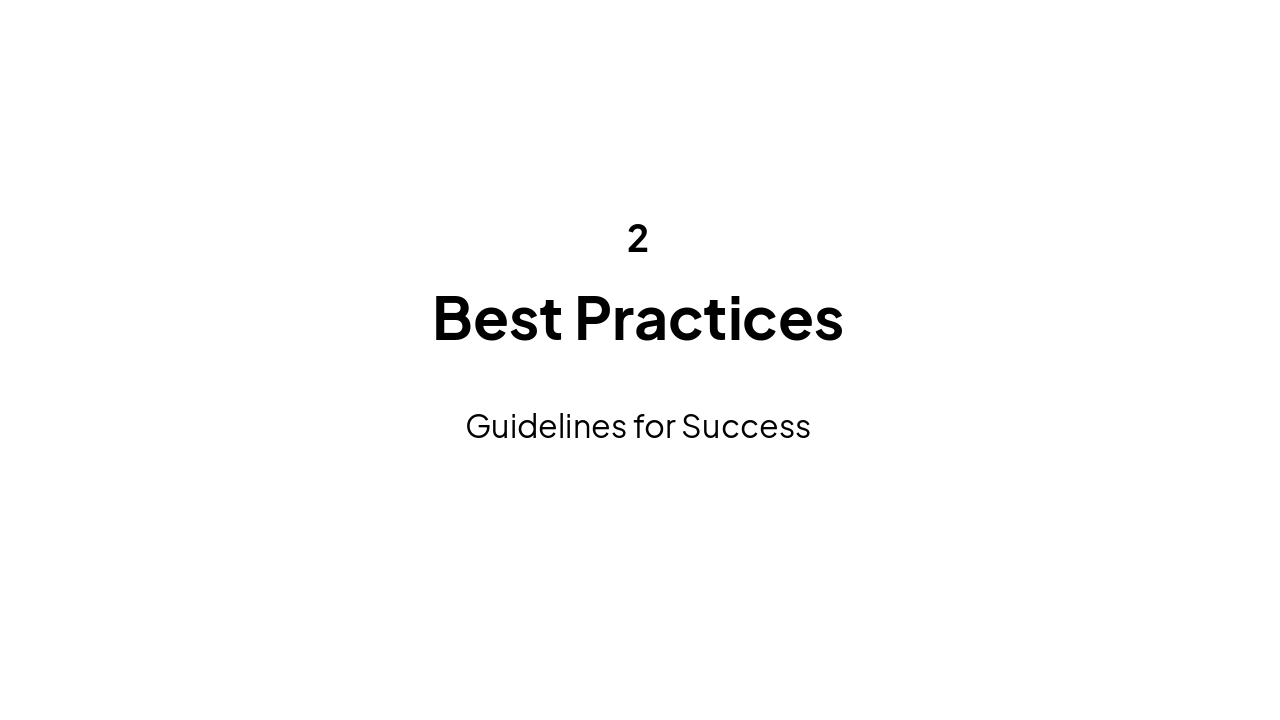 Slide 6 - Best Practices