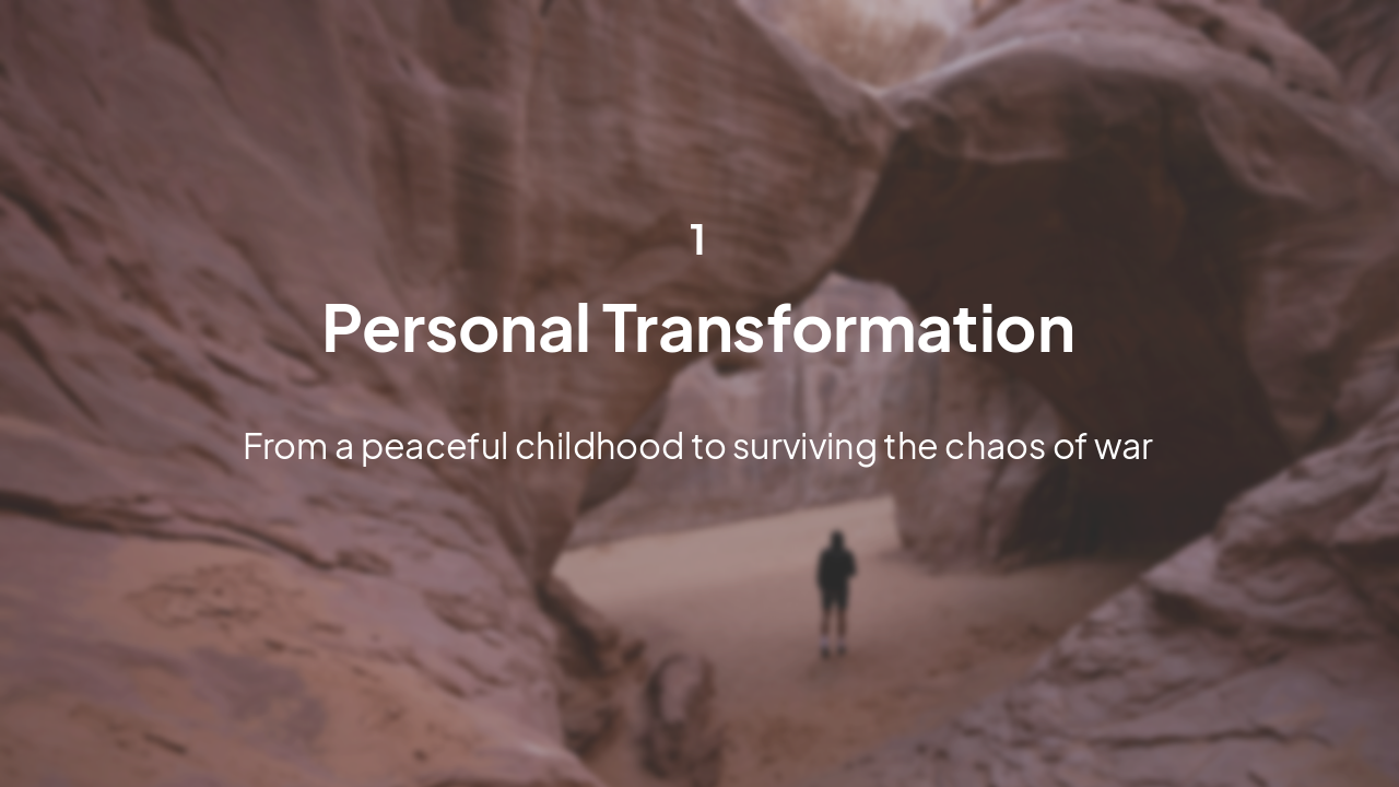 Slide 4 - Part I: Personal Transformation