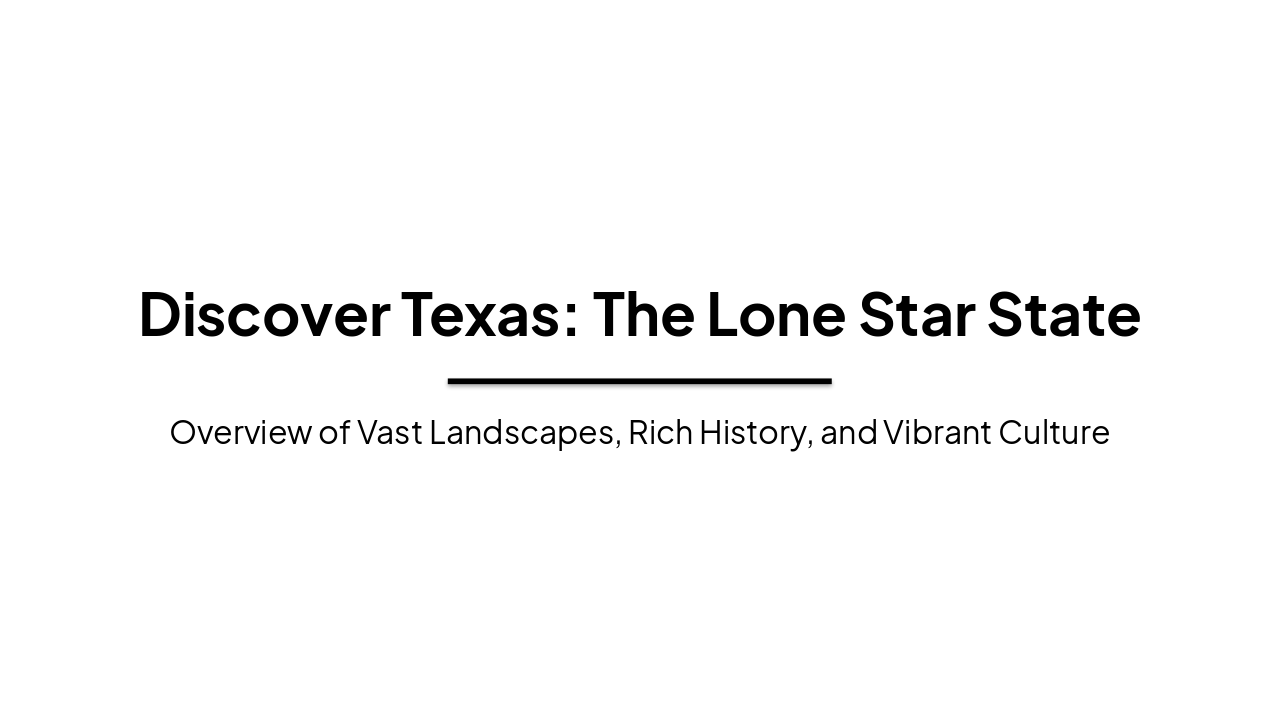Discover Texas: The Lone Star State