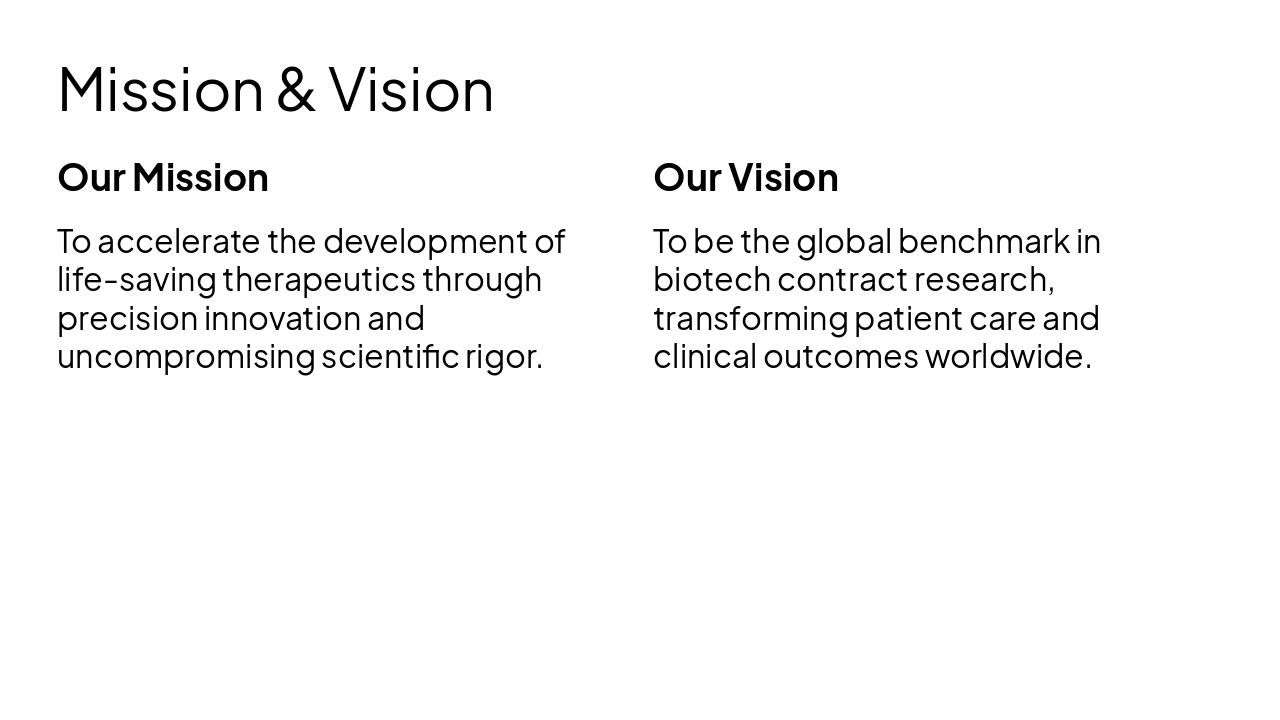 Slide 3 - Mission & Vision