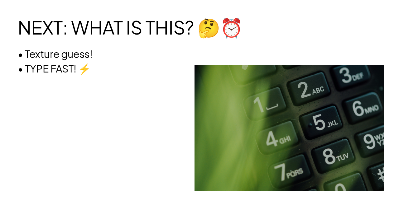 Slide 11 - NEXT: WHAT IS THIS? š¤ā°