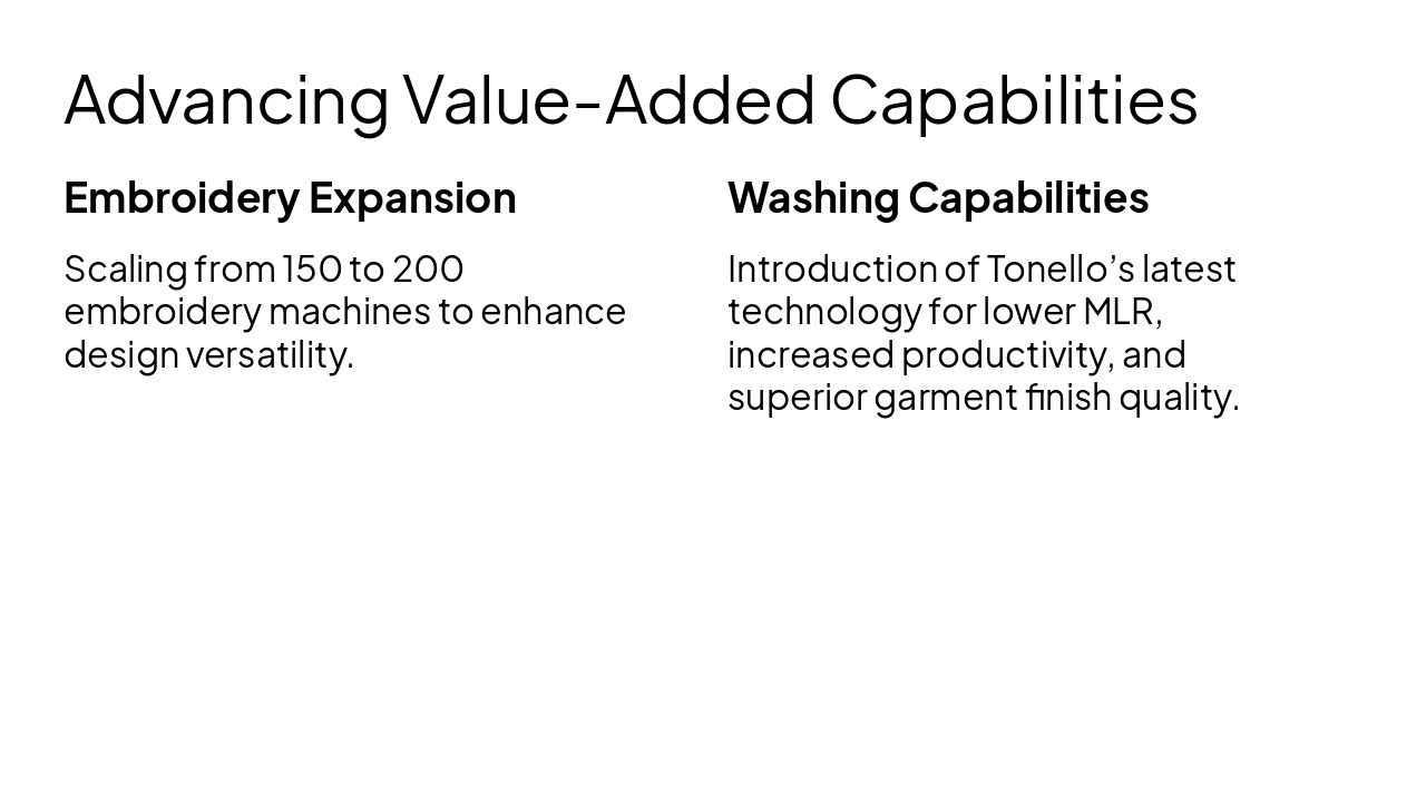 Slide 5 - Advancing Value-Added Capabilities