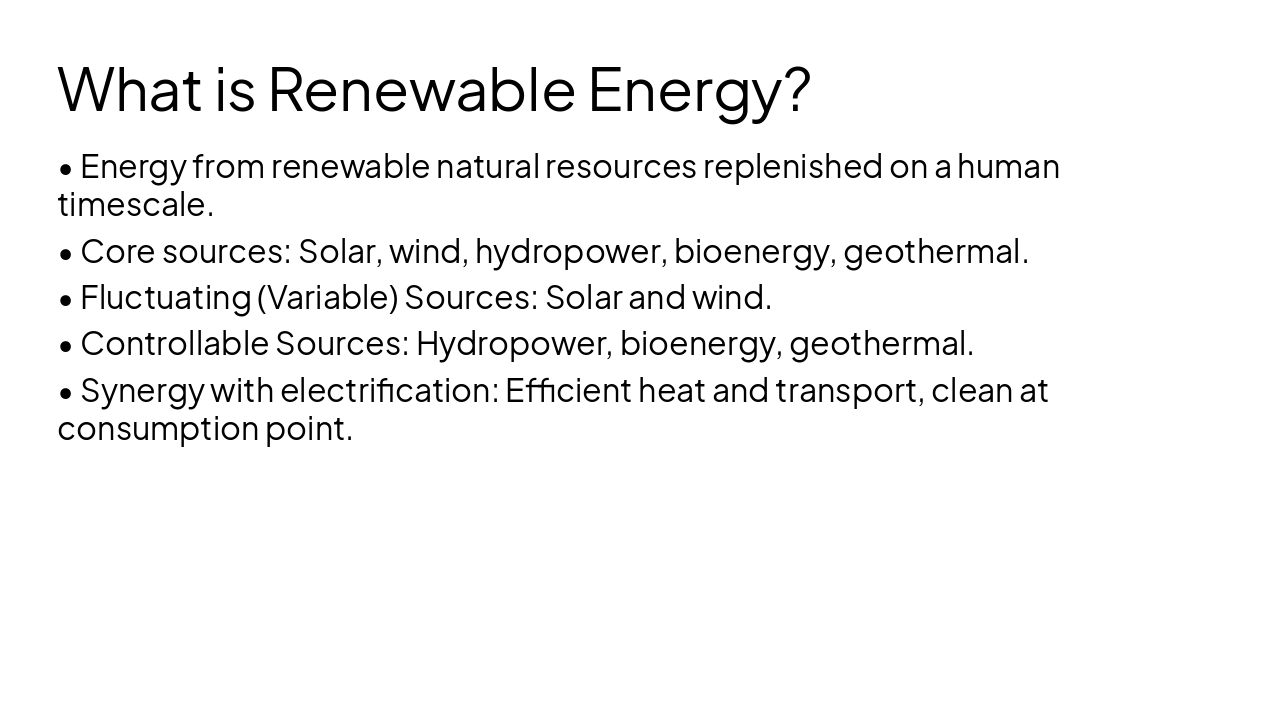 Slide 3 - What is Renewable Energy?