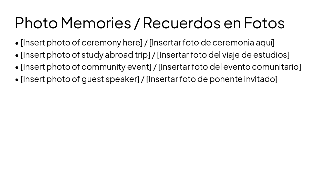 Slide 8 - Photo Memories / Recuerdos en Fotos
