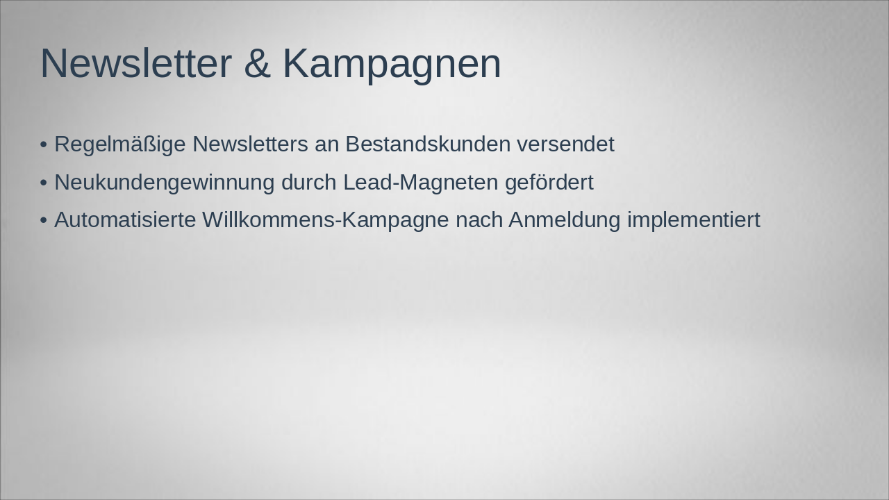 Slide 5 - Newsletter & Kampagnen