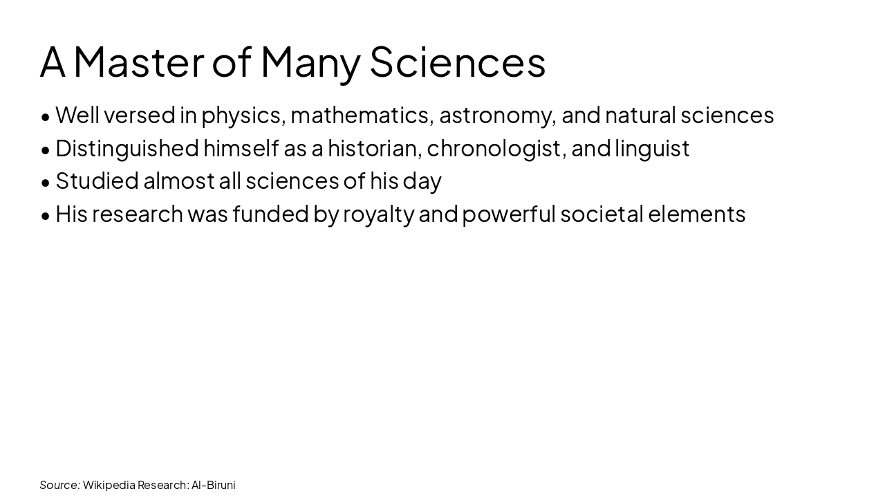 Slide 4 - A Master of Many Sciences