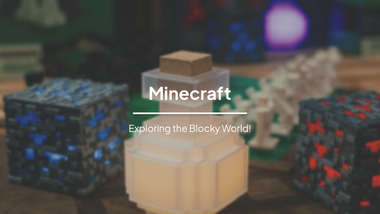 Minecraft for 2nd Graders