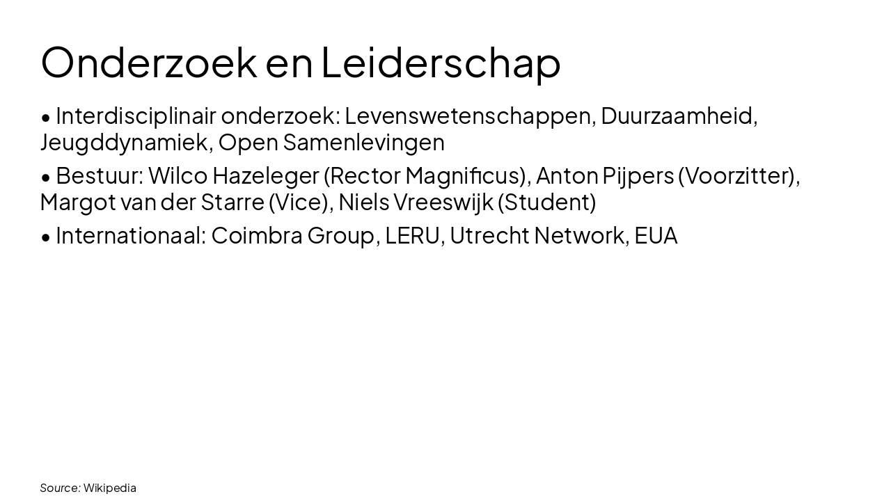 Slide 11 - Onderzoek en Leiderschap