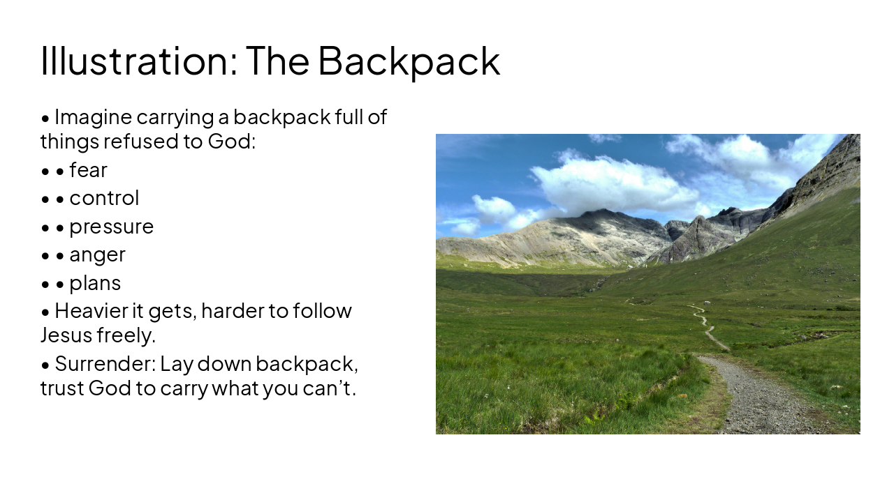 Slide 10 - Illustration: The Backpack