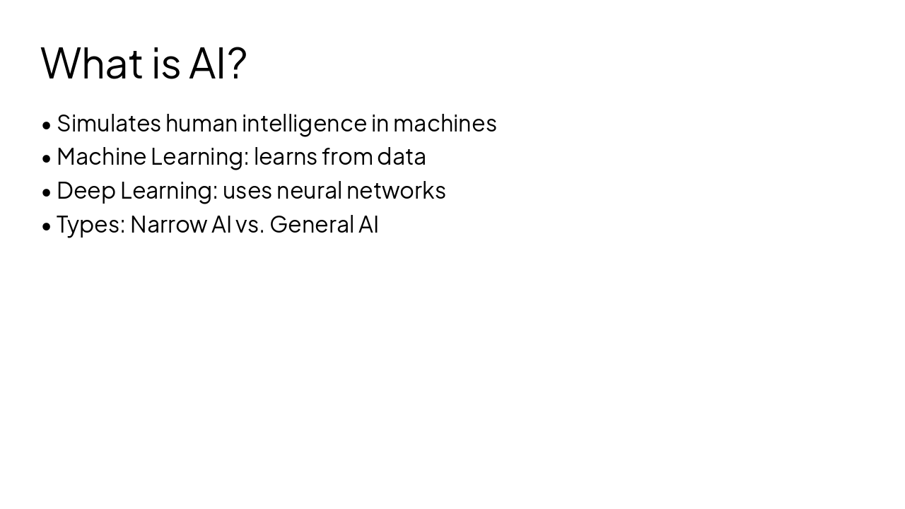 Slide 3 - What is AI?