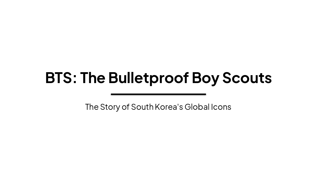 Slide 1 - BTS: The Bulletproof Boy Scouts