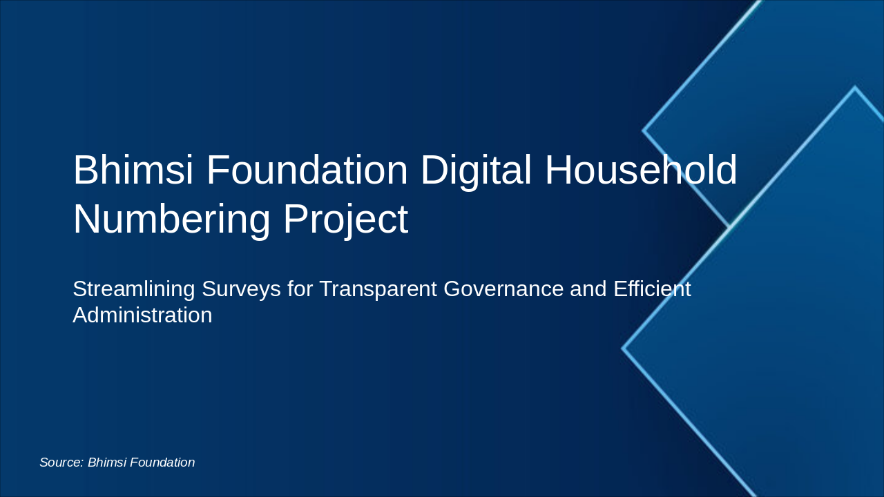 Digital Household Numbering Project