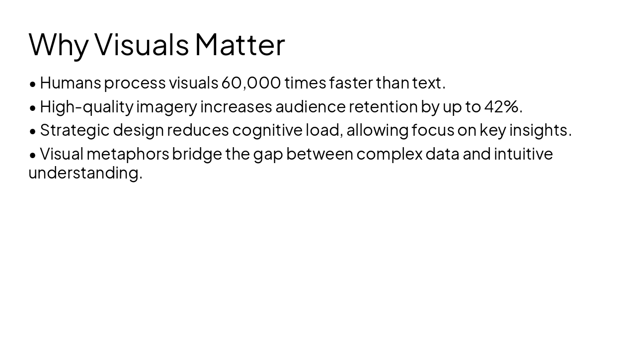 Slide 3 - Why Visuals Matter